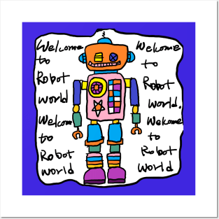 humanoid robot Posters and Art